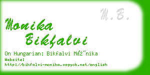 monika bikfalvi business card
